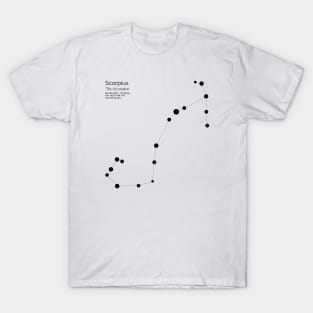 Scorpius Zodiac Constellation T-Shirt